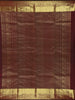 Red Striped Woven Pure Kanchipuram Silk Saree - Diadem