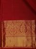 Red Floral Woven Pure Kanchipuram Silk Saree With Zari Border