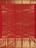 Red Floral Woven Pure Kanchipuram Silk Saree With Rich Zari Border