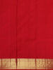 Red Floral Woven Pure Kanchipuram Silk Saree With Rich Zari Border