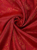 Red Floral Woven Pure Kanchipuram Silk Saree with Zari Border