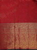 Red Floral Woven Pure Kanchipuram Silk Saree with Zari Border