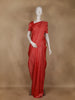 Red Floral Woven Pure Kanchipuram Silk Saree with Zari Border