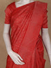 Red Floral Woven Pure Kanchipuram Silk Saree with Zari Border