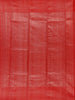 Red Floral Woven Pure Kanchipuram Silk Saree with Zari Border