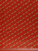 Red Floral Woven Tussar Silk Saree - Diadem