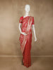 Red Floral Zari Woven Design Banarasi Fancy Saree