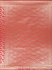 Red Floral Zari Woven Design Banarasi Fancy Saree