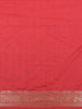 Red Floral Zari Woven Design Banarasi Fancy Saree