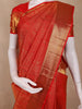 Red Floral Zari Woven Design Pure Kanchipuram Silk Saree