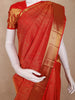Red Floral Zari Woven Design Pure Kanchipuram Silk Saree