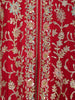Red Floral and Sequins Embroidered Georgette Palazzo Suit