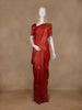 Red Geometric Butta Woven Pure Kanchipuram Silk Saree