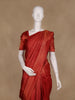 Red Geometric Butta Woven Pure Kanchipuram Silk Saree