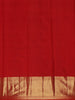 Red Geometric Butta Woven Pure Kanchipuram Silk Saree with Zari Border