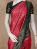 Red Geometric Design Semi Silk Saree