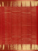 Red Geometric Woven Pure Kanchipuram Silk Saree with Zari Border