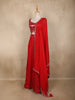 Red Heavy Sequins Embellished Design Georgette Lehenga with Dupatta