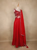 Red Heavy Sequins Embellished Design Georgette Lehenga with Dupatta