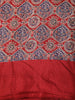 Red Kalamkari Printed Design Mixed Silk Cotton Fancy Saree