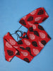 Red Leaf Motif Design Cotton Readymade Blouse