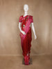 Red Multicolor Floral Print Kota Cotton Saree - Diadem