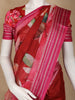 Red Multicolor Floral Print Kota Cotton Saree - Diadem