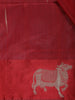 Red Obstacle Design Woven Semi Tussar Saree