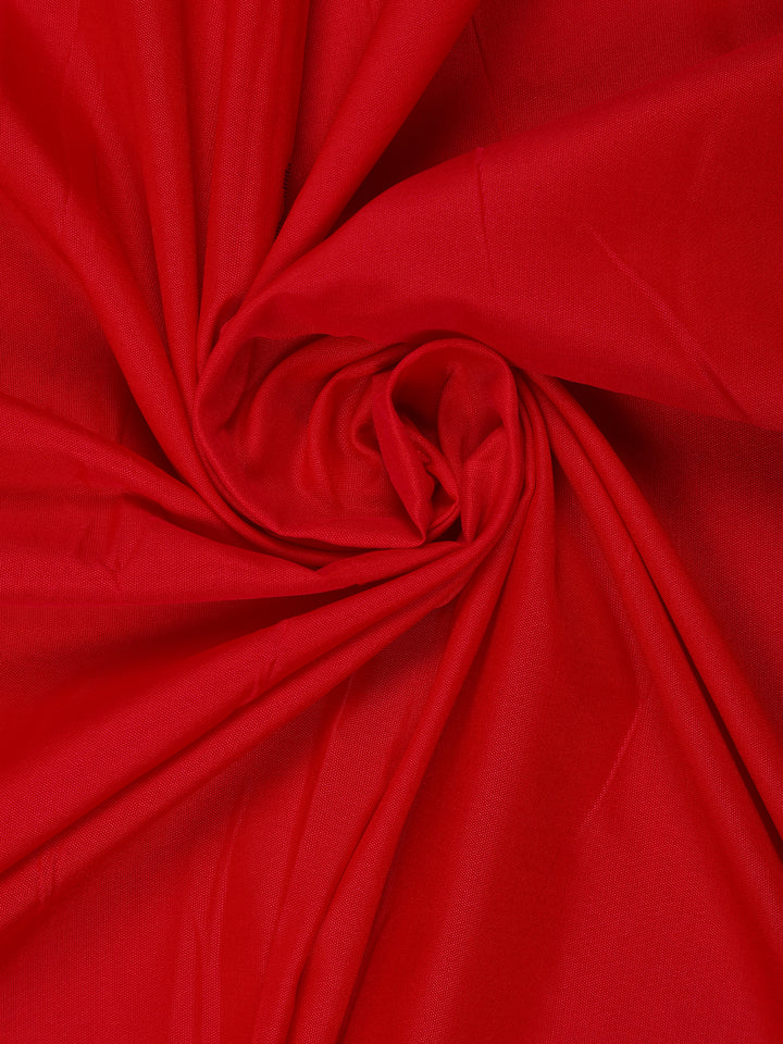 Red Paisley Designed Soft Silk Saree With Contrast Dark Green Blouse - Diadem