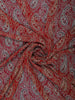 Red Paisley Printed Georgette Saree with Matching Blouse