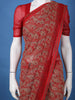 Red Paisley Printed Georgette Saree with Matching Blouse