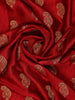 Red Paisley Woven Banarasi Silk Saree - Diadem
