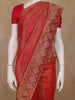Red Paisley Woven Banarasi Silk Saree - Diadem
