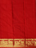 Red Paisley Woven Pure Kanchipuram Silk Saree With Zari Border