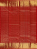 Red Peacock Motif Pure Kanchipuram Silk Saree With Zari Border
