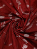 Red Rabbit and Floral Design Semi Banarasi Saree