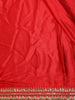 Red Satin Saree with Designer Border