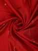 Red Small Butta Woven Kanchipuram Silk Saree With Zari Border