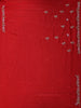Red Solid Design Tissue Organza Saree