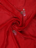 Red Solid Design Tissue Organza Saree