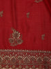 Red Floral Embroidered Designed Georgette Saree