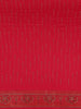 Red Stone Work And Floral Design Banarasi Saree