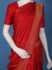 Red Striped Woven Design Pure Kanchipuram Silk Saree