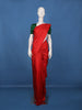 Red Striped Woven Pure Kanchipuram Silk Saree