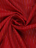 Red Striped Woven Semi Silk Saree