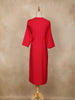 Red Stripes Design Cotton Kurti
