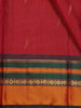 Red Stripes Woven Kanchipuram Silk Saree