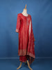 Red Zari Embroidered Silk Salwar Suit With Dupatta