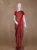 Red Ajrak Printed Mul Mul Cotton Saree - Diadem