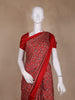 Red Ajrak Printed Mul Mul Cotton Saree - Diadem